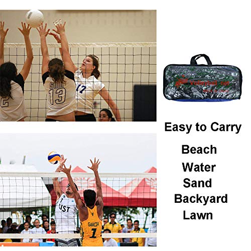 image for Barsine Portable Outdoor Volleyball Net for Beach Garden Schoolyard Ba