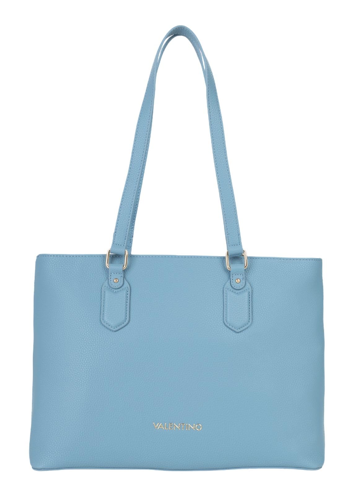 Valentino Schultertasche Brixton Shopping Bag Avio blau