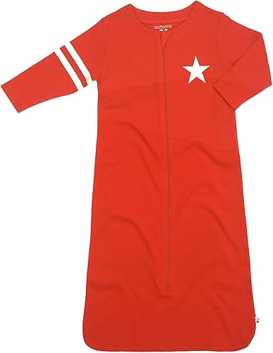 Babysoy Saco de dormir de manga larga para bebé (rojo, 0-6 meses)