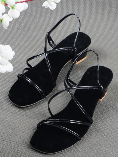 Image of JM LOOOKS Kitten Heel Sandal for Womens Block Heel Sandal Comfortable Heel Sandal Trendy Flatform Sandals for Girls Casual and Stylish
