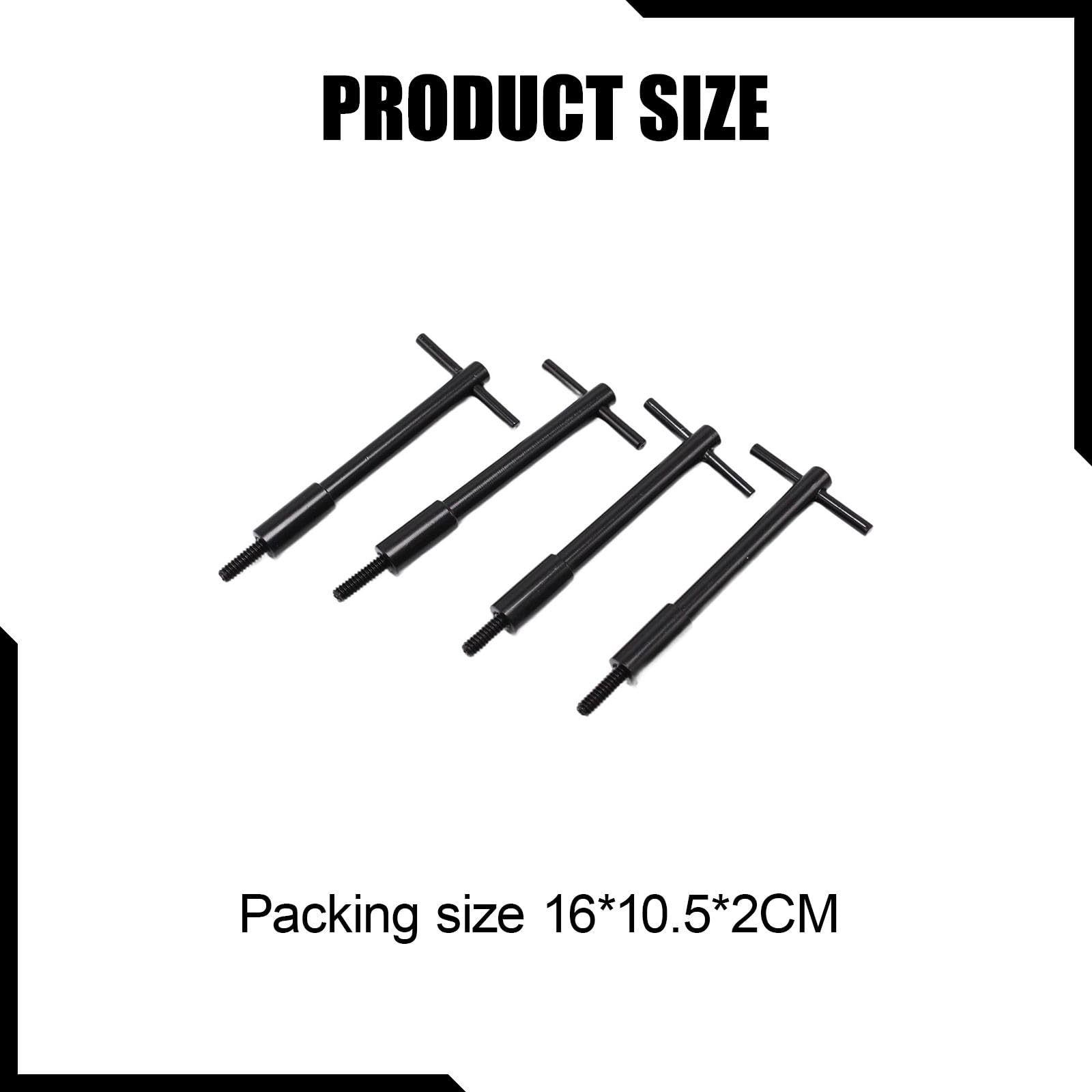 F Fityle 4X Reemplazo de Tapa de válvula de Barra en T Reparación de Accesorios de aleación de Aluminio Actualización de Pernos de Tapa de válvula de Motor de