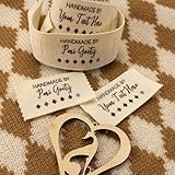 30X60mm, Étiquettes De Couture Personnalisées For Articles Faits À La Main, Étiquette De Couture Personnalisée, Étiquettes De Vêtements Personnalisées, Personnalisées Avec Votre Nom D'entreprise