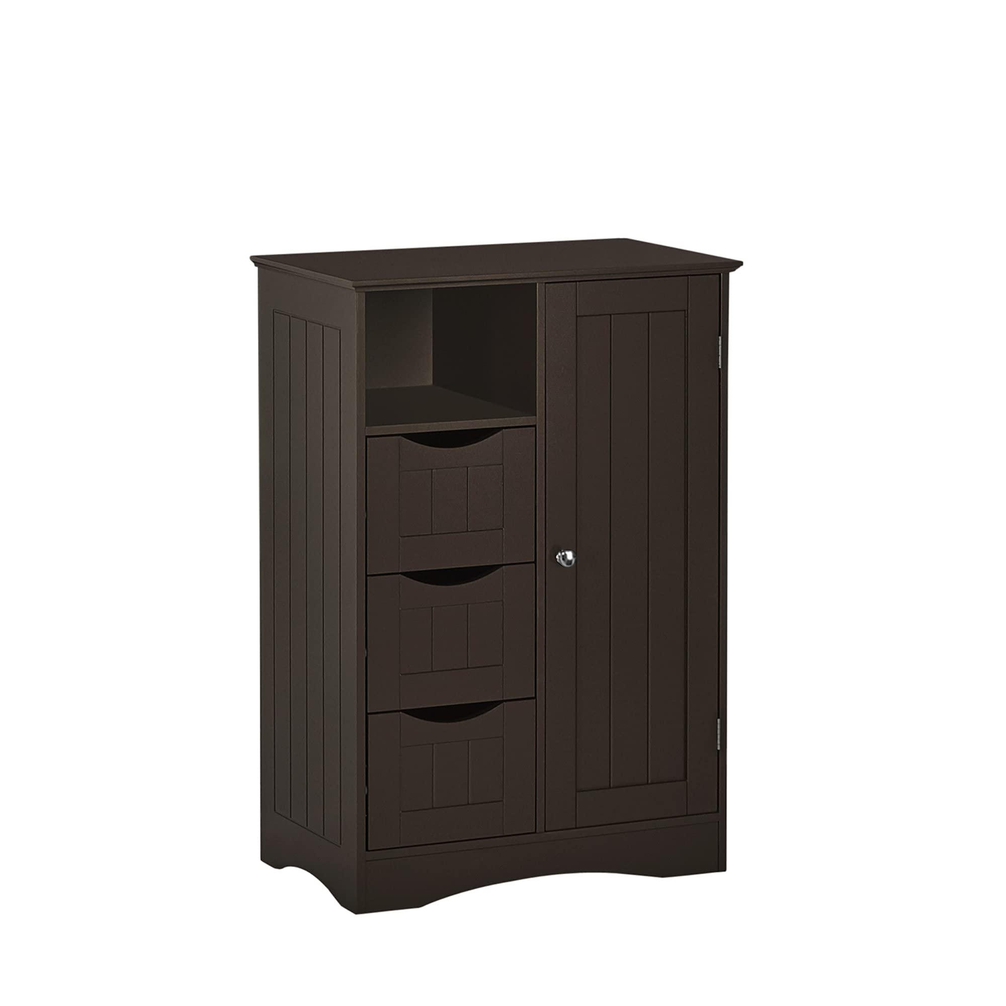 RiverRidge, Espresso Ashland 1-Door, 3-Drawer Floor Cabinet, One Size