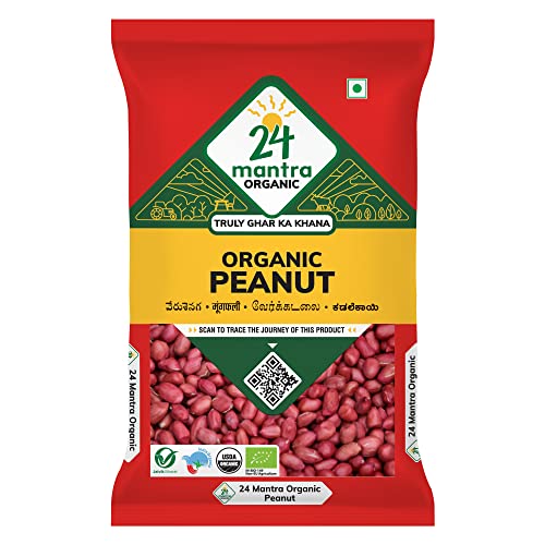 Image of 24 Mantra Organic Raw Peanut 500g and Unrefined Groundnut Oil /Moongphali ka Tel- 1 L (Pack of 2)