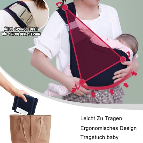 Hundetragetasche, Hunde Tragetuch, Tasche Hund mit Verstellbarem, Hunde Tragetasche, Tragetasche Hund, Hundetasche, für Spaziergang AktivitäTen im Freien und Ausflüge, Multifunktionale Babytrage