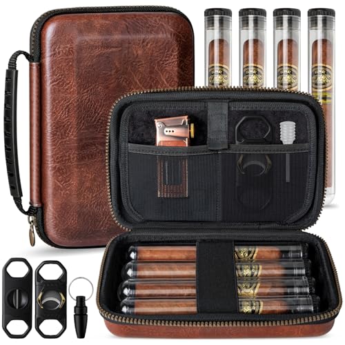 AWOTE Travel Cigar Humidor Case,...