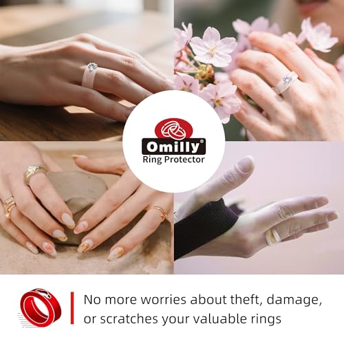 Omilly Silicone Wedding Ring Protector for Gym & Working Out - Ring Band Guards for Men & Women - 3-12mm Width, 2 Sizes, 6-Pack - Non-Slip, Comfort Fit4