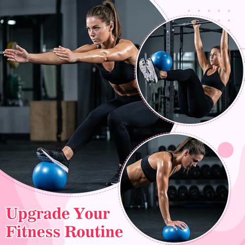 Image of 4 Pcs Small Exercise Pilates Ball Bulk 9 Inch Mini Yoga Balls Anti Burst and Slip for Stability, Fitness, Physical Therapy, Stretching & Core Workout at Home Gym Office Class