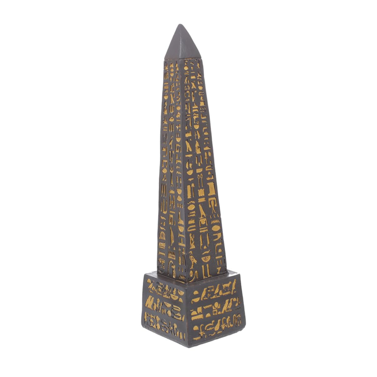 Obélisque Égyptien en Résine Noire Ornement de Table Idée Cadeau