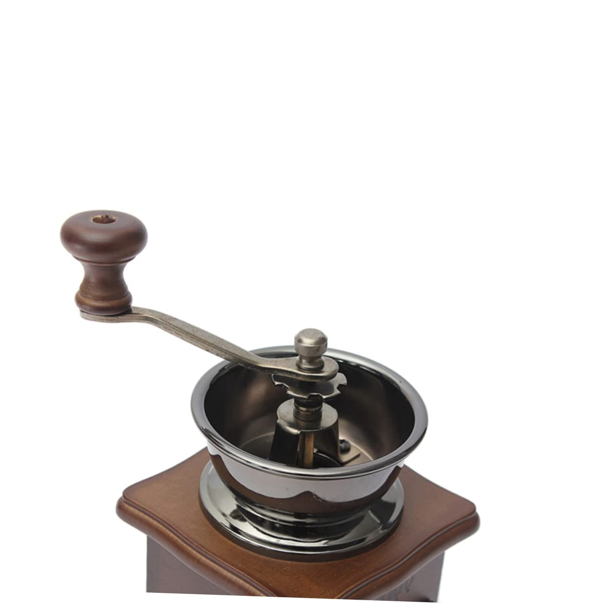 BESTOYARD Coffee Manual Espresso Machine Coffee Beans Espresso Hand Grinding Machine Stainless Steel Coffee Maker Peppermills Pepper Wooden