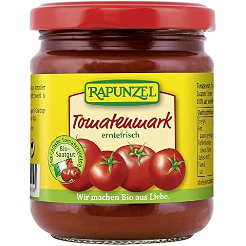 Rapunzel Marcado de tomates orgánico, simplemente concentrado, 22% TR.M. (6 x 200 g) Cover