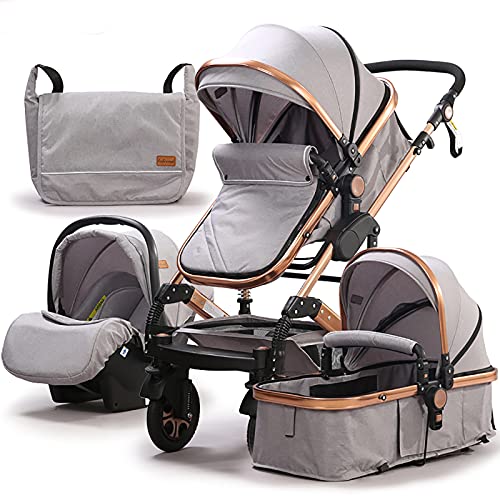 Belecoo Carrito plegable y ligero para niños de hasta 3 años con ruedas de goma y cesta para guardar objetos grande y cubrepiernas Cover