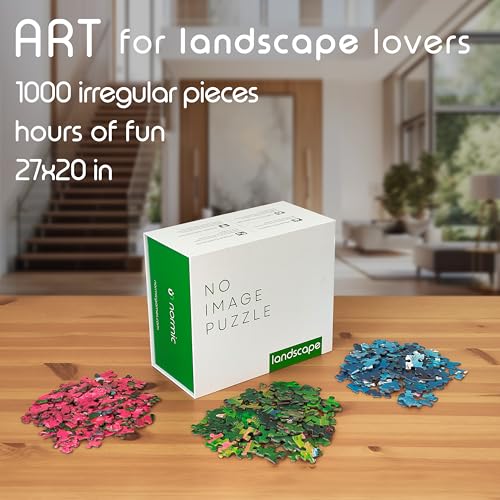 Normic 1523 No Image Puzzle 1000 Irregular Pieces Without Template Difficult Jigsaw Challenge thumb #4