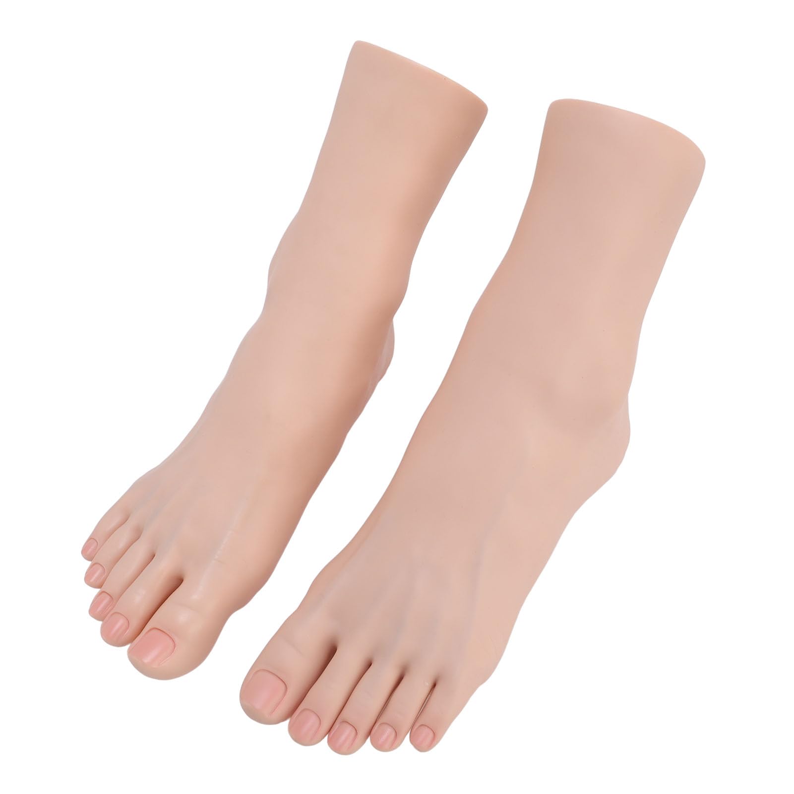 Pieds de Silicone Réaliste, Massage Pratiquer 1 Paire de Modèles de Pieds en Silicone pour l'entraînement beauté