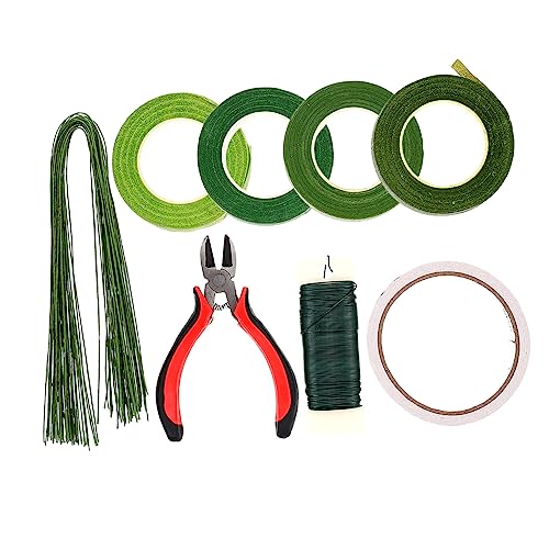 BEBEMOKO Floral Stems for Vase 8pcs Artificial Lily Flowers Double-Sided Tape for DIY Flower Arrangement