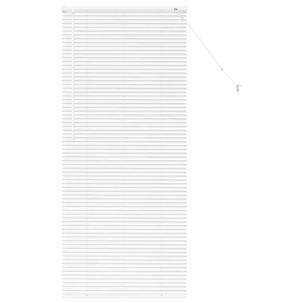vidaXL Venetian Blinds Height Adjustable White 175 x 75 cm Aluminium, Modern Rectangular Aluminum Blinds, Adjustable Indoor Window Treatments, Light Control Privacy for Home Decor, Office