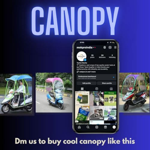 Image of Folding Motorcycle Canopy, Motorbike Sun Visor, Shade Tent, Umbrella, Windshield & Rain Cover (Pink) - Universal Fit, Foldable, UV & Weather Protection (Pink).