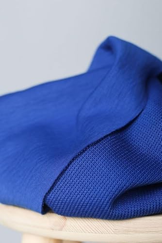 Mind The MAKER Blue Dante Double Face Sweater Knit Stretch Fabric, 140cm Wide - Cut per metre