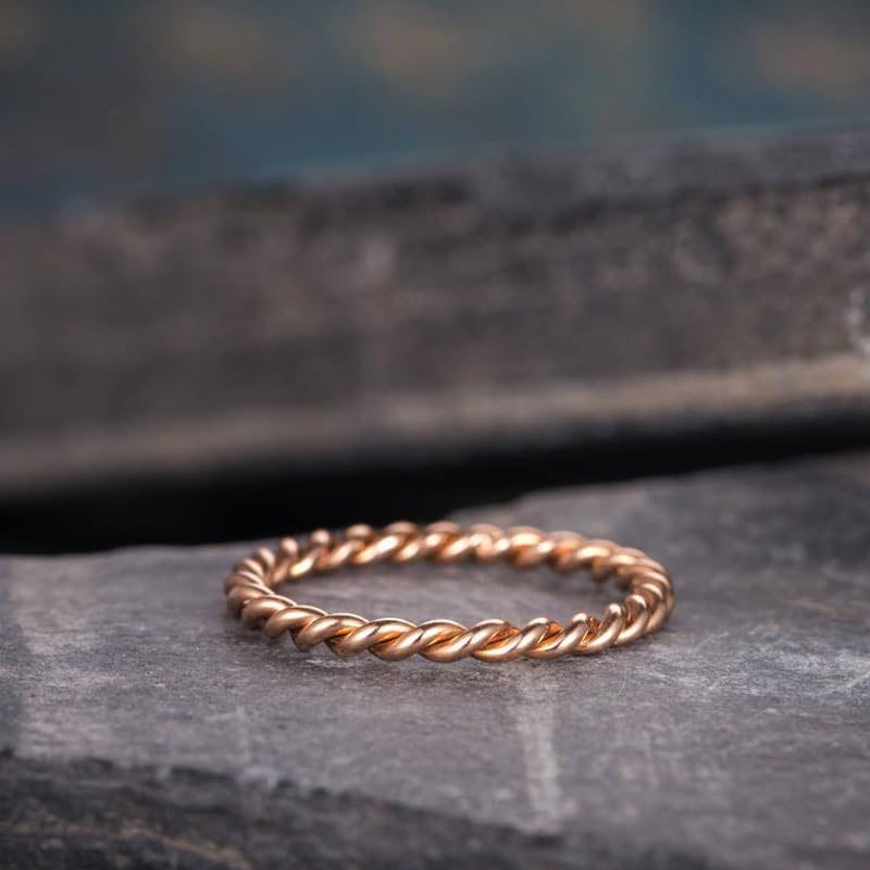 Pure copper tensor rings twisted,copper rings for men and women，Twist Ring Jewelry，Solid Copper Twisted ring Jewelry for women 10 image 4 of 7 B0DBM3XWRF