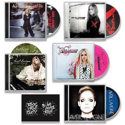 Avril Lavigne 2000's Discography Collection: Let Go / Under My Skin / The Best Damn Thing / Goodbye Lullaby / Avril Lavigne / + Including Bonus Art Card