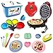 BABYHORSE Kids Junior Tiny Real Easy Bake Kit de cuisine 14 pièces Mini gaufrier, gant de four, recettes – Ustensiles alimentaires pour garçons et filles âgés de 6 à 12 ans