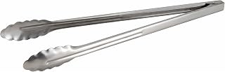 Winco UT-16HT 16-Inch Heavy Duty Stainless Steel Utility Tongs with Coiled Spring - Commercial Grade Serving Tongs