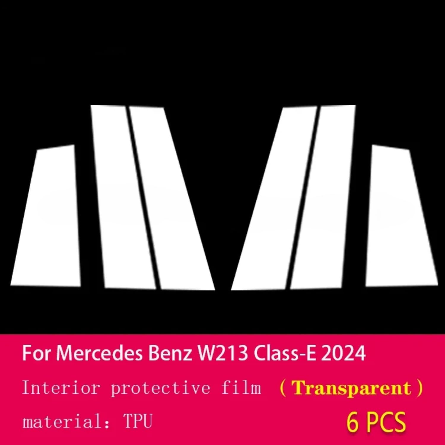 Pellicola protettiva per carrozzeria auto, in poliuretano termoplastico, antigraffio, per Mercedes Benz W213 Classe E 2024 (trasparente)