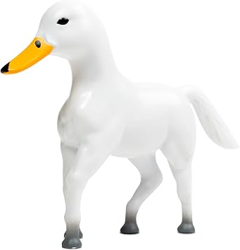 Huck Mini Randimal Animal Figures - Horse & Duck Hybrid Realistic Toys - Unique Safari & Farm Animal Mix - Small Figurines for Kids & Kidults