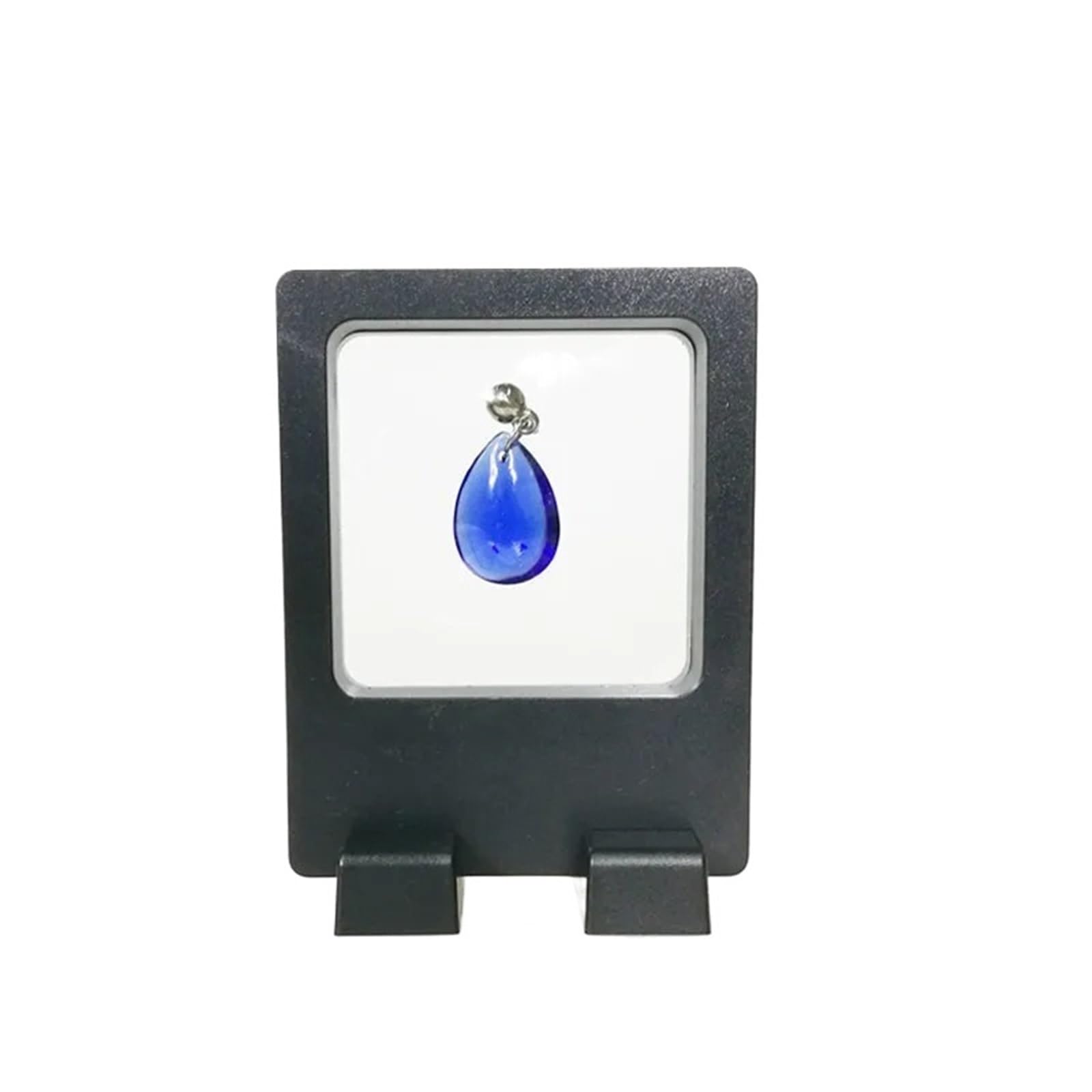 20pcs Black And White Plastic Suspended Display Case Earrings Coins Gemstones, Rings Jewelry Storage PET Film For Earring Necklace Bracelet(Black 7x9cm)