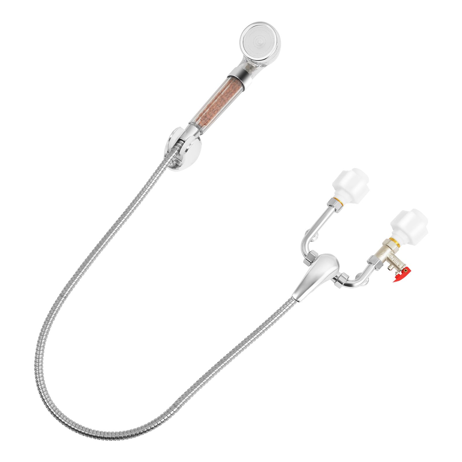 Elektryczny zbiornik ciepłej wody | elektryczny podgrzewacz wody 2000 W | ulepszony poziomy wiszący wiszący bojler wodny, zakres regulacji temperatury: 25-75°C, przepływowy podgrzewacz wody z