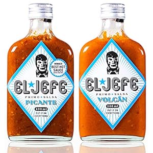 El Jefe Primo Salsa – Hot Sauce 2-pack Picante & Volcán – 2x 200ml