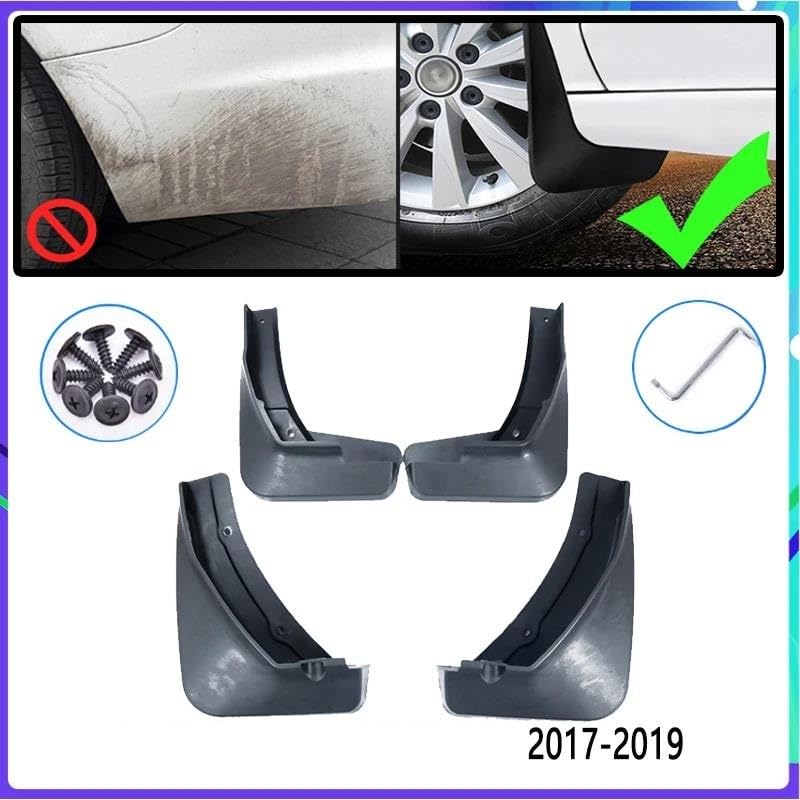 Jeu De 4 Garde-boue Sans Perçage Pour VW T-Roc (2018-2024) - Flexible, En PP - Protection Anti-éclaboussures