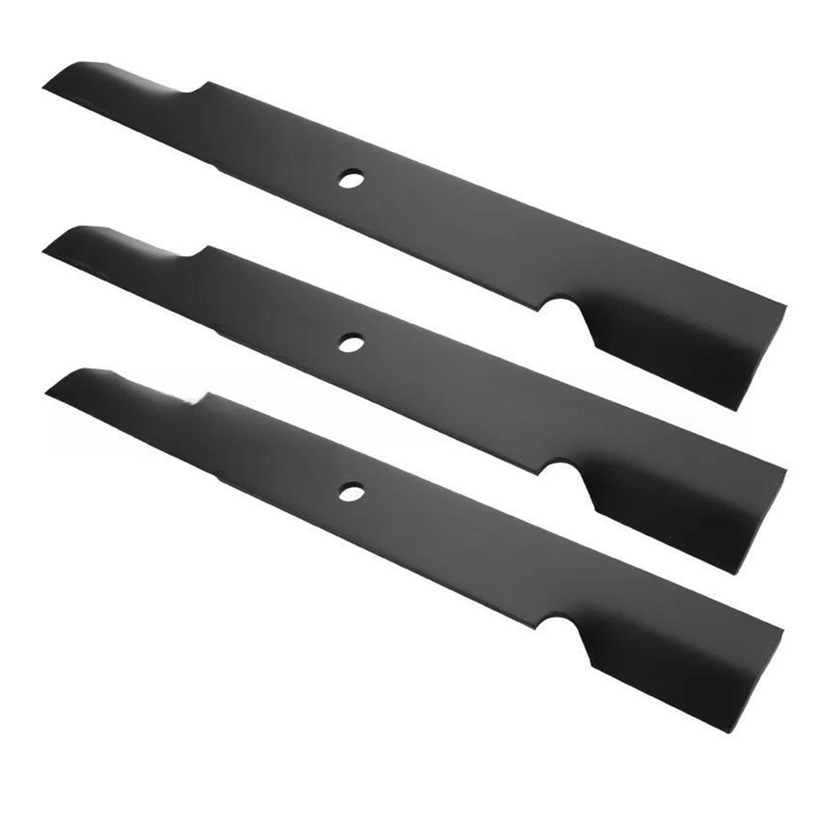 Schwarzes Rasenmähermesser, 21 Zoll, 3-teilige Packung, Mähmesser, Scheibenbürste, Messer, Mähscheibenbürste