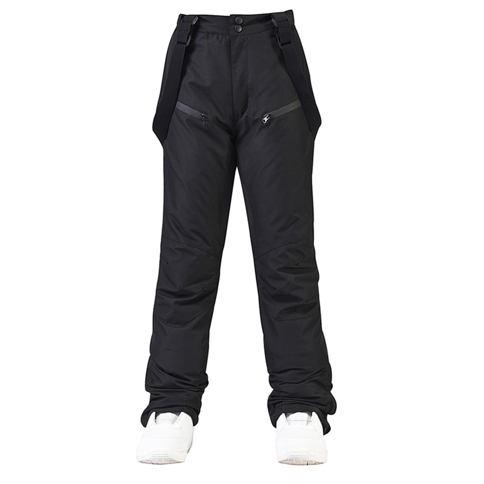 Generisch Skihose Herren, Gefüttert mit Träger Schneehose Wasserdicht Snowboardhose Latzhose Winterhose Warm Winddicht Schneehose mit Hosenträger Ski Outdoorhose für Männer