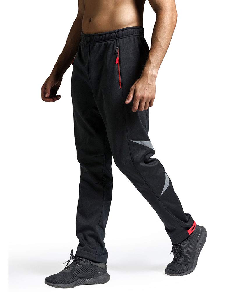 Pantaloni da Ciclismo con Cuscino Imbottito da Uomo Sportivi Antivento Traspirante Confortevole Invernali