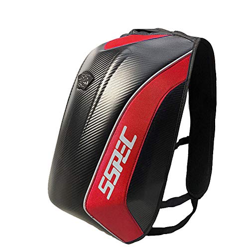 Motocicleta Mochila Multifunción Impermeable Hard Shell Casco Gran Capacidad Fibra De
