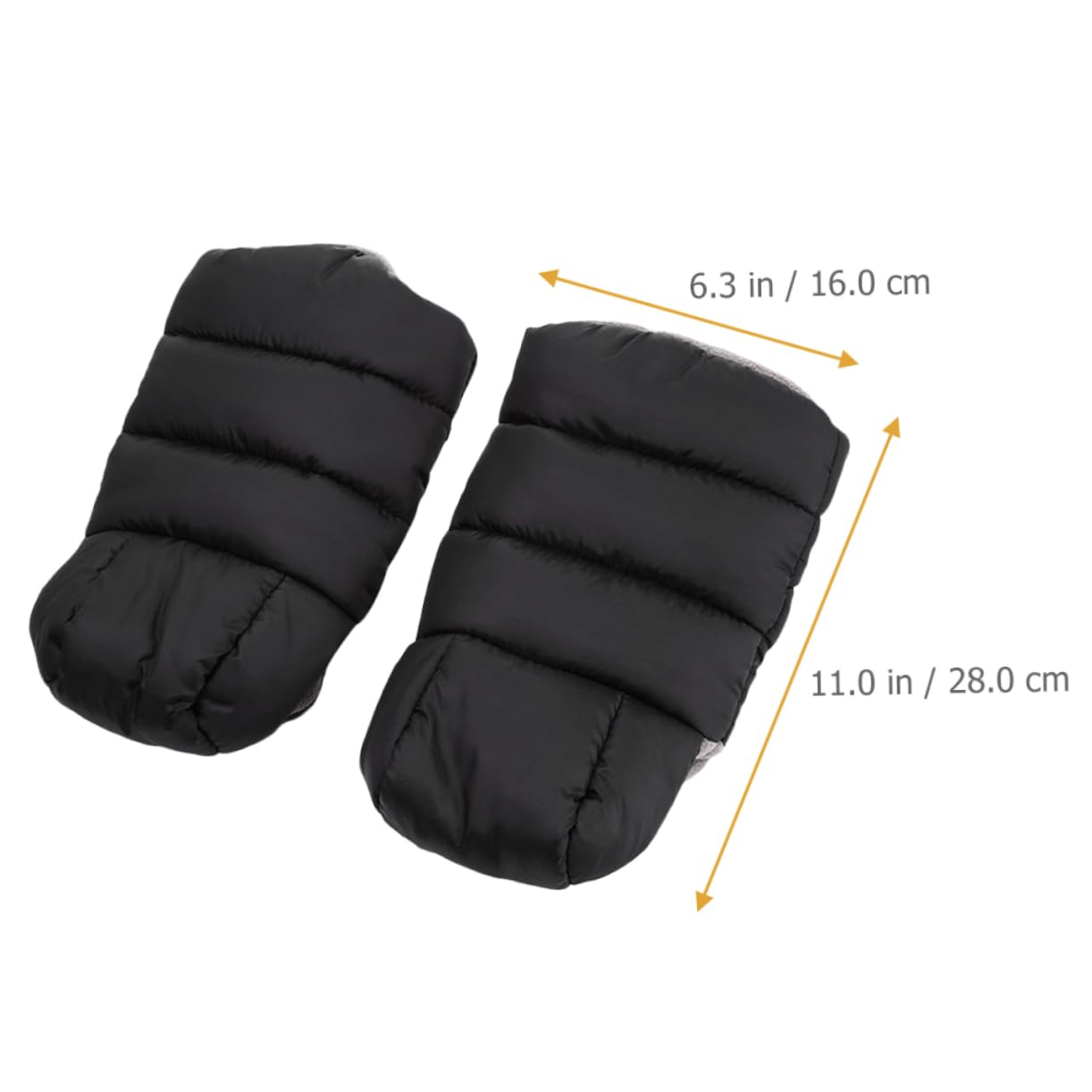 HEMOTON 1 Pair Warm Windproof Gloves Fleece Lined Stroller Mittens Newborn Hand Mittens for Strollers