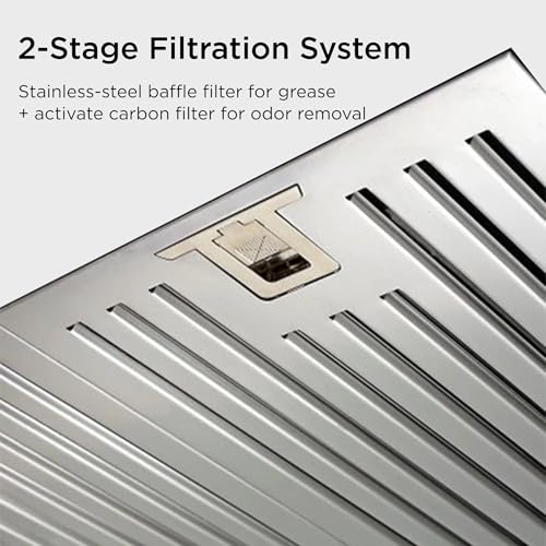 Image of Glen 60cm Duct Free Wall Mounted Kitchen Chimney | 1000 m /hr Suction | Baffle Filter + Activated Carbon Filter | 1 Year Comprehensice warranty | Auto Clean | Black | CH6003DFTSBFBL60