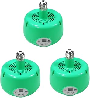 3 Pçs Lâmpada De Aquecimento De Pintinhos Lâmpada De Aquecimento Para Pintinhos Recipiente De Vidro Lâmpadas LED Lâmpada Aquecedor De Reprodução Lâmpada De Calor De Galinhas YARNOW