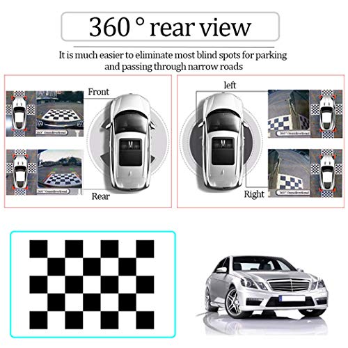 GOFORJUMP 1,6 x 1,2 m Kalibriertuch für Fahrzeugkamera, 2D-Kalibrierung für 360-Grad-Panorama-Panorama-System, DVR