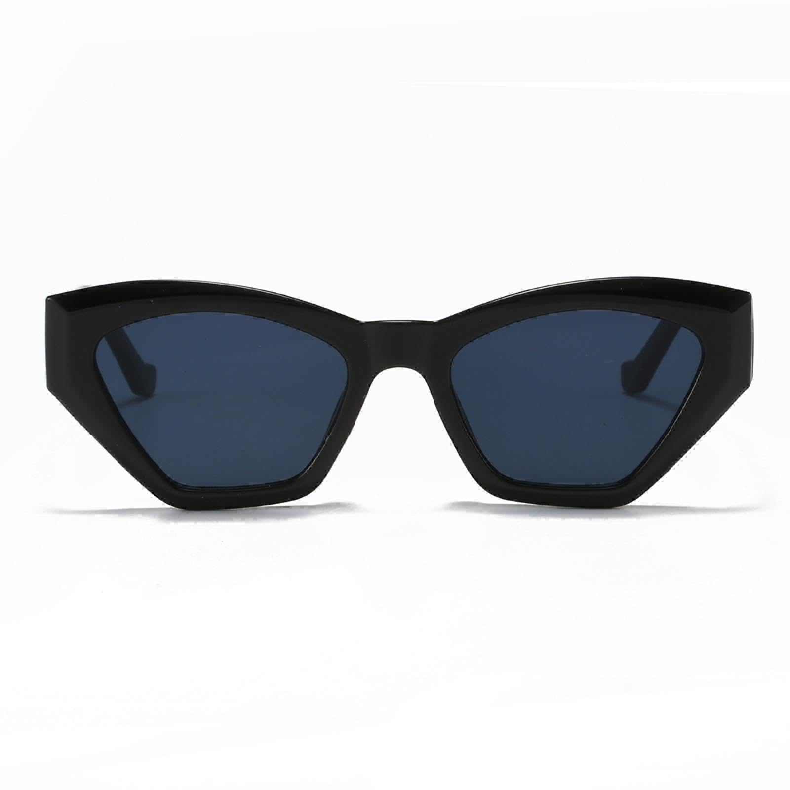 Gafas de sol con protección UV400 | Montura pequeña con forma de ojo de gato | Para hombre y mujer, ideal para deportes al aire libre y conducción