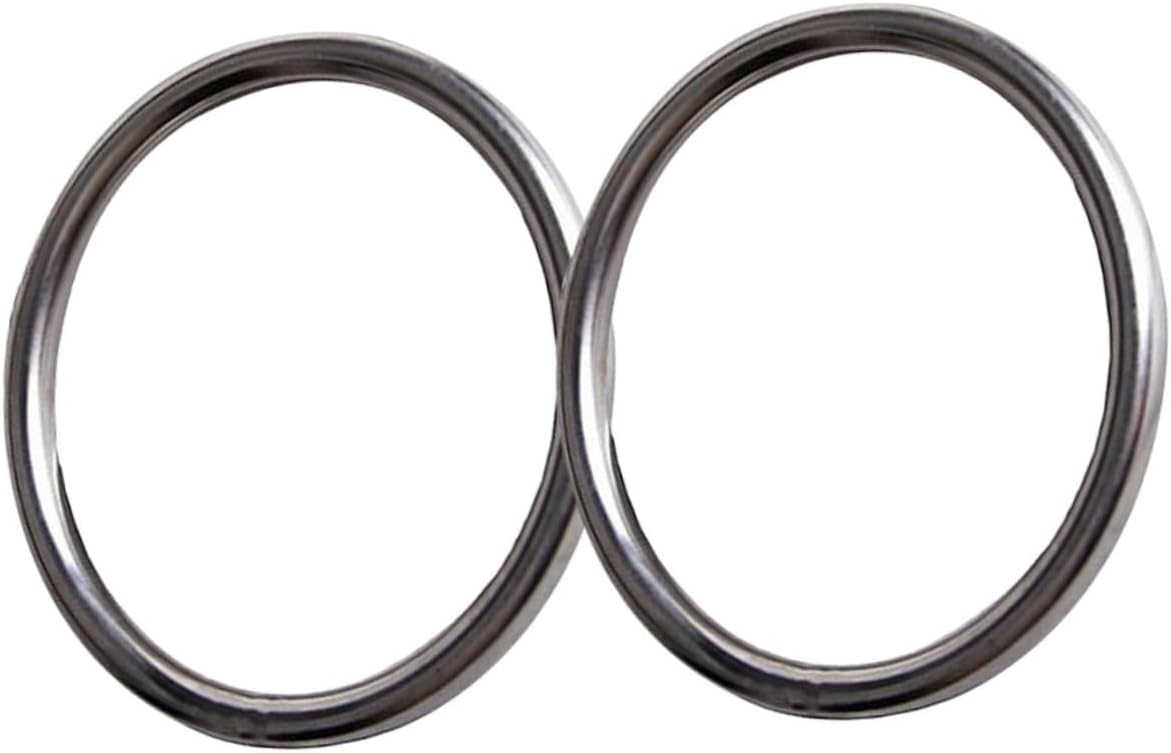 2pcs Wing Chun Steel Ring Hand Strength Ring Stainless Steel for Martial Arts Equipment Wing Chun Training Equipment