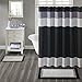 Madison Park MP72-1558 Amherst Bath Rug 20x30 Black, 20 x 30