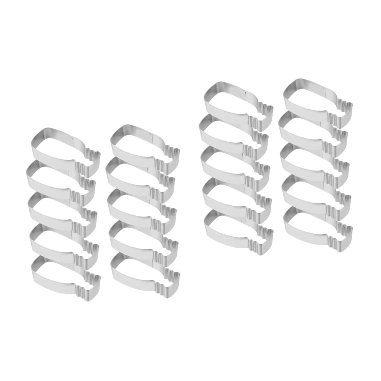 Ciieeo 20pezzi Biscotti Inossidabile Latte Mold per Dolci Creativi Utensili per della