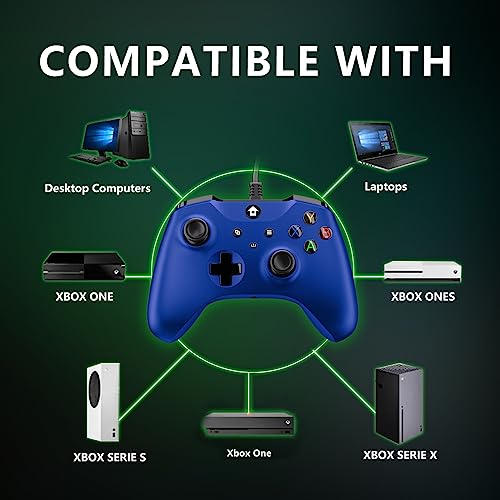 image for YUYIU 【Upgraded Wired Controller for Xbox Series X|S, Xbox One, Wind