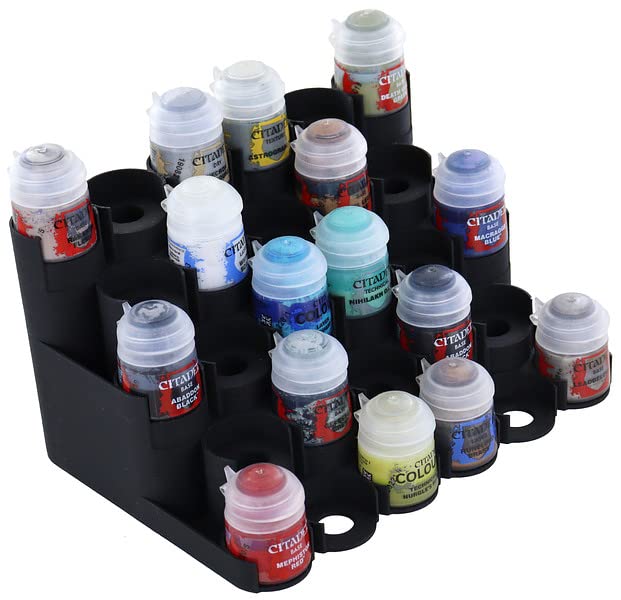 Feldherr Paint Rack compatible with 28 Citadel paint pots (12 ml / 18 ml / 24 ml)