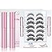 Produktbild Magnetische Wimpern Eyeliner Set, ALOhaLi 7 Paar Anders 6D Wiederverwendbare Falsche Magnetic Eyelashes, 2 Wasserdichter Magnetischer Eyeliner Für Naturlook ohne Klebstoff