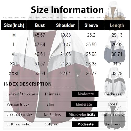 RTTUIOP Mens Winter Jacket Zip Up Hoodie Winter Casual Sweatshirt Long Sleeve Comfortable Jacket Warm Zip Up Colorful Hooded2