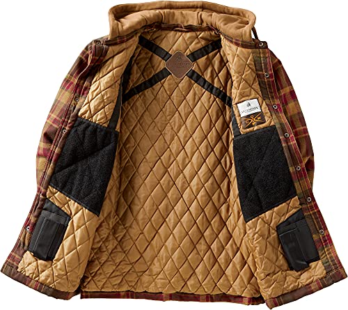 Legendary Whitetails Men's Standard Concealed Carry Hooded Shirt Jacket, Maplewood Plaid, Large #TOP4