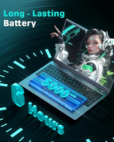 Image of Laptop Computer 15.6 inch - 32GB RAM 1TB SSD Laptops, Pentium Gold Processor(Up to 3.4GHz), 1080P FHD Screen, USB3.2, Type-C, WiFi5, BT5.2, PC Laptop for Business and Student